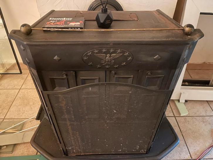 DOE BOD Klassevolle houtkachel open haard vonkscherm, Huis en Inrichting, Kachels, Zo goed als nieuw, Houtkachel, Ophalen