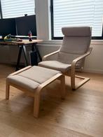 Nieuw: ikea lounge stoel met voetbank, Ophalen, Hout, Overige kleuren, Nieuw