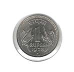 India, 1 Rupee 1978 (B)., Postzegels en Munten, Munten | Azië, Ophalen of Verzenden, Zuid-Azië, Losse munt