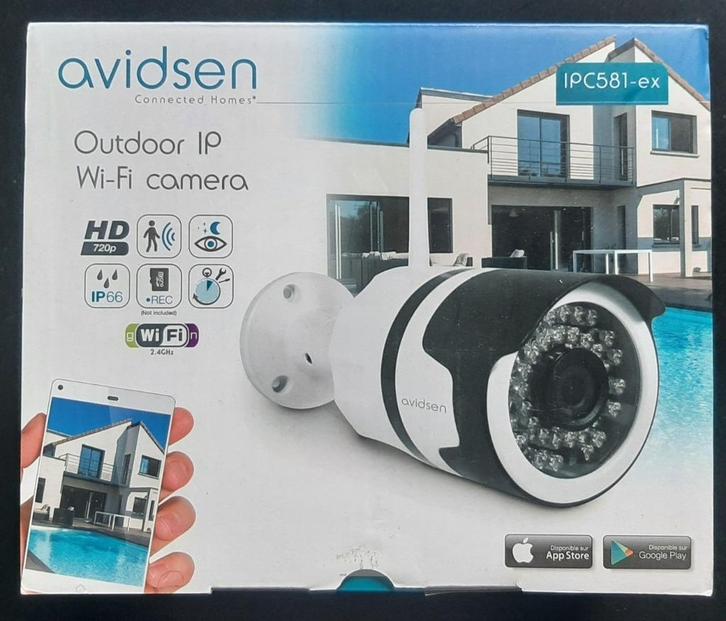 2x Avidsen IPC581 - IP WiFi buitencamera - HD 720p, TV, Hi-fi & Vidéo, Caméras de surveillance, Neuf, Caméra extérieure, Enlèvement ou Envoi