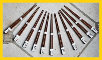 11 paar chopsticks (Taiwan) - splinternieuw !!! beschikbaar voor biedingen