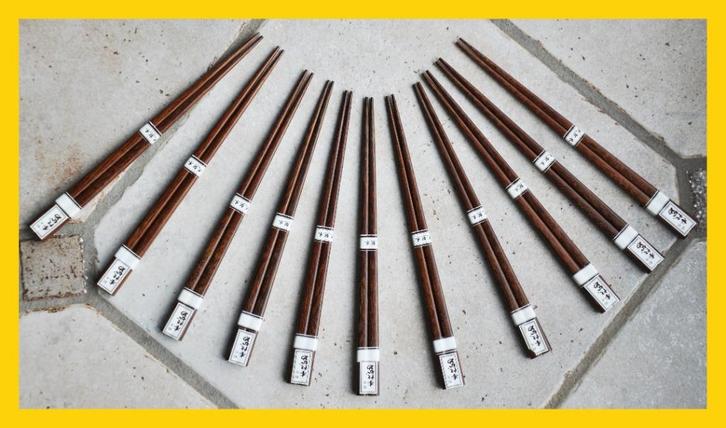 11 paar chopsticks (Taiwan) - splinternieuw !!!, Maison & Meubles, Cuisine | Couverts, Neuf, Envoi