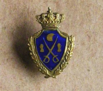 Revers de col cavalerie belge escrimeur de la Gendarmerie 