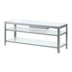 IKEA GETTORP tv-meubel, Huis en Inrichting, Ophalen, 100 tot 150 cm, Zo goed als nieuw, Glas