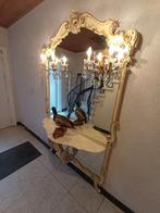 Kappers tafel, kasteel meubel,halmeubel, hang spiegel,Antiek, Ophalen