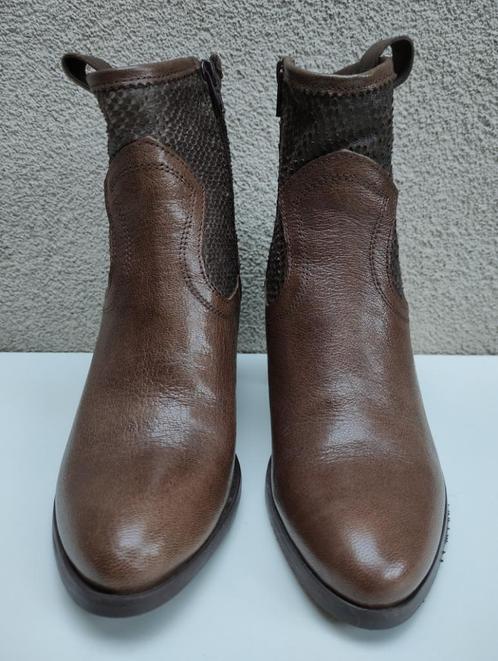 Croco Western Boots Vera Gomma mt 38, Kleding | Dames, Schoenen, Zo goed als nieuw, Lage of Enkellaarzen, Bruin, Ophalen of Verzenden