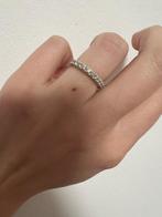 Witgouden ring met 15 diamantjes, Ophalen, Zo goed als nieuw, Met edelsteen, Dame
