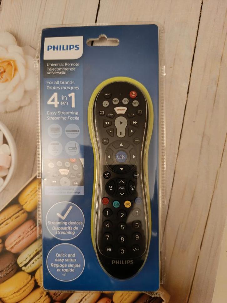 Afstandsbediening Philips Universal, Audio, Tv en Foto, Afstandsbedieningen, Nieuw, Universeel, Dvd, Mediaspeler, Tv, Vhs, Ophalen