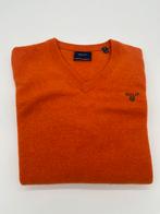 Gant Pull Col V Orange - Très bon état en laine taille XL, Oranje, Gedragen, Gant, Maat 56/58 (XL)