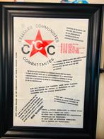 Affiche authentique de la CCC, Enlèvement