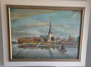 Schilderij Bernard De Pooter 1962 Mariakerke, Enlèvement ou Envoi