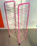 Tomado groentenrek op wieltjes in roze en wit, Antiek en Kunst, Ophalen of Verzenden