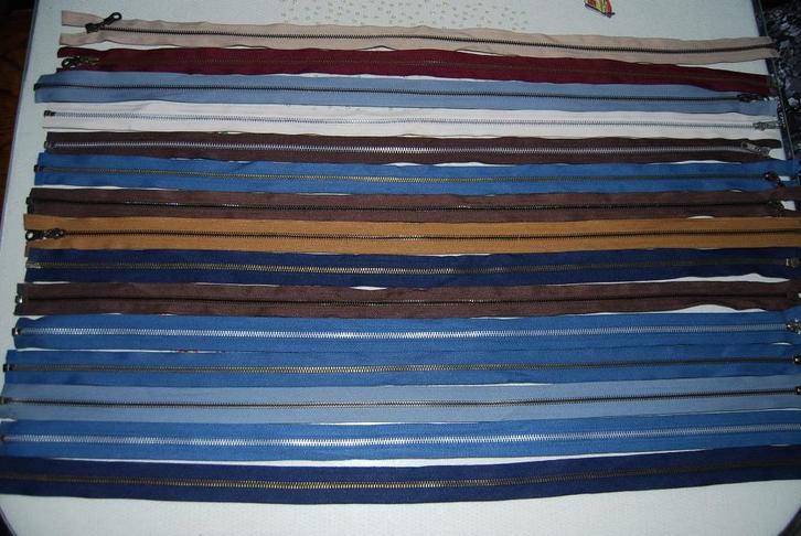 lot van 15 deelbare ijzeren ritsen 75 cm, Hobby en Vrije tijd, Naaien en Fournituren, Nieuw, Rits of Sluiting, Ophalen of Verzenden