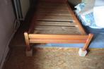 1 persoons bed in oregon hout, Huis en Inrichting, Slaapkamer | Bedden, Ophalen, Gebruikt, 90 cm, 200 cm