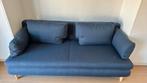 Donkerblauw zetelbed slaapbank, Huis en Inrichting, Slaapkamer | Slaapbanken, Ophalen, Zo goed als nieuw, 90 cm
