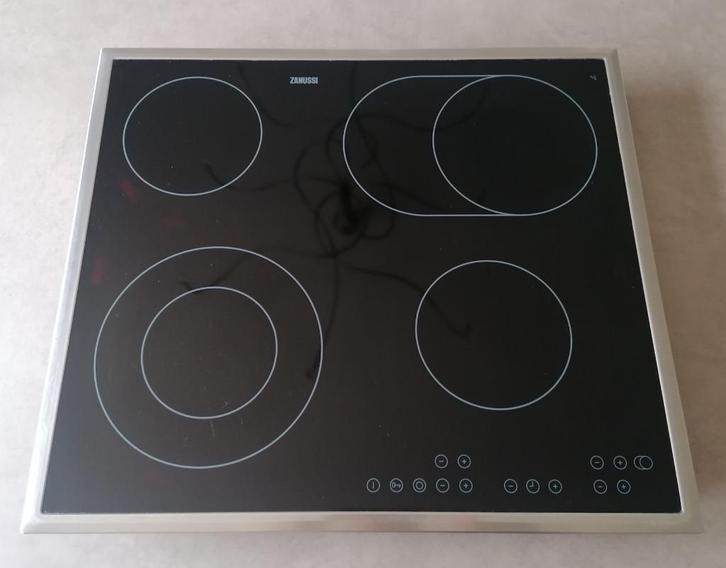 Keramische kookplaat, Elektronische apparatuur, Kookplaten, Gebruikt, Inbouw, Keramisch, 4 kookzones, Ophalen