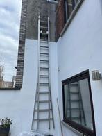 Aluminium ladder 2x14 treden of 2x3,5 m, Doe-het-zelf en Bouw, Ladders en Trappen, Ladder, Gebruikt, Ophalen