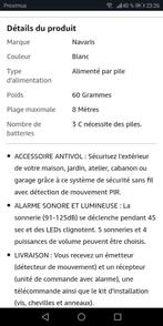 Alarme détecteur de mouvent sans fil infra rouge, Bricolage & Construction, Systèmes d'alarme, Détecteur, Capteur ou Alarme, Télécommande