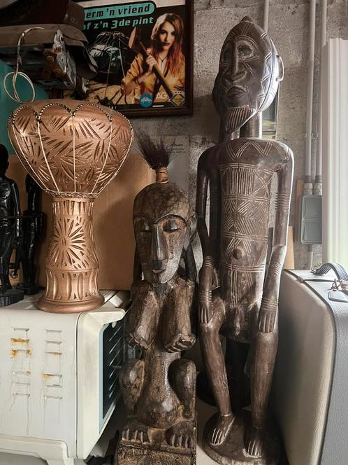 Groot lot Afrikaanse houten beelden, Huis en Inrichting, Woonaccessoires | Boeddhabeelden, Zo goed als nieuw, Ophalen