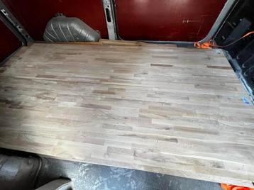 massief eikenhouten werkblad, 240x65x26mm beschikbaar voor biedingen