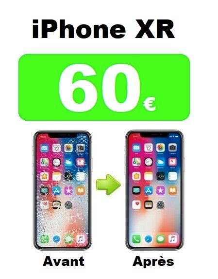 Remplacement / Réparation écran iPhone XR au meilleur prix, Telecommunicatie, Mobiele telefoons | Toebehoren en Onderdelen, Apple iPhone