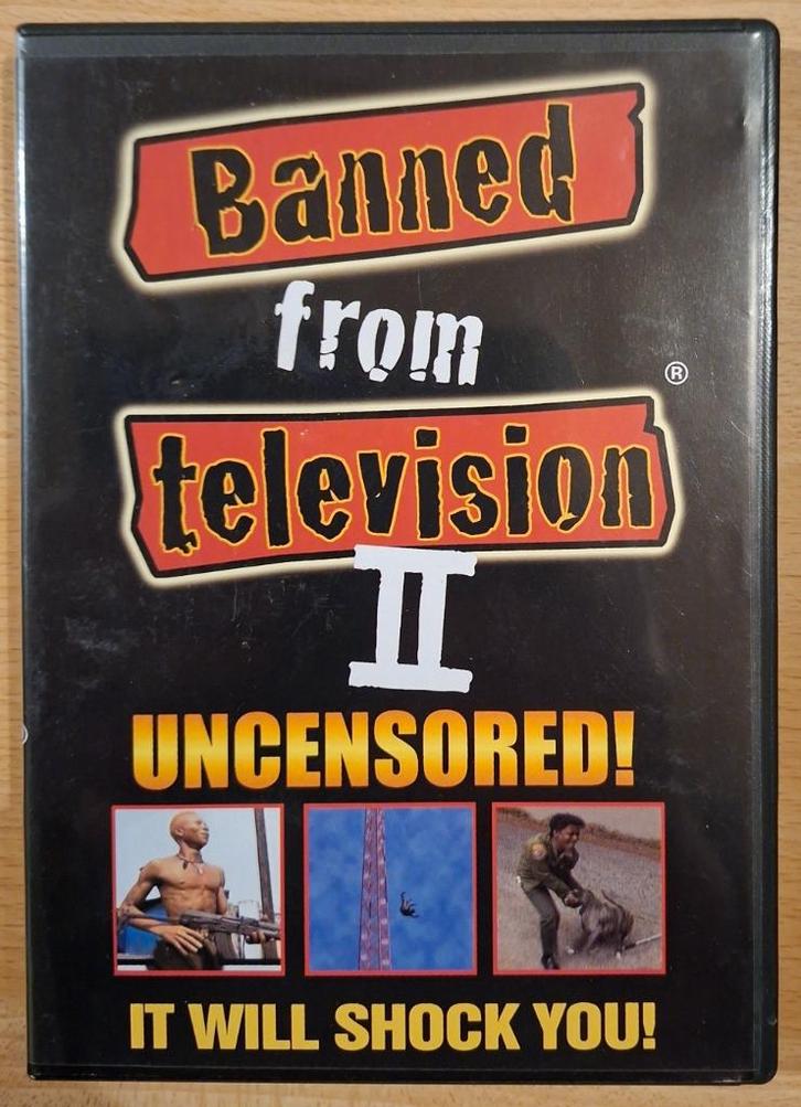 Banned from Television II (DVD) - Zeldzame Shockumentary, Cd's en Dvd's, Dvd's | Horror, Gebruikt, Overige genres, Vanaf 16 jaar
