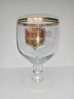 Verre sur pied CHIMAY DOREE double col doré, Enlèvement ou Envoi, Comme neuf, Verre ou Verres, Autres marques