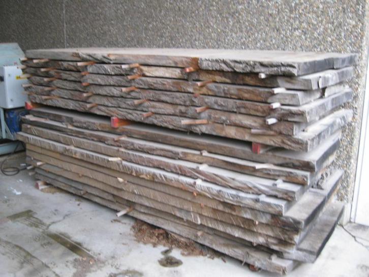 eiken boomstam tabletten vanaf 25 euro l/m, Doe-het-zelf en Bouw, Hout en Planken, Nieuw, Plank, Eiken, Ophalen