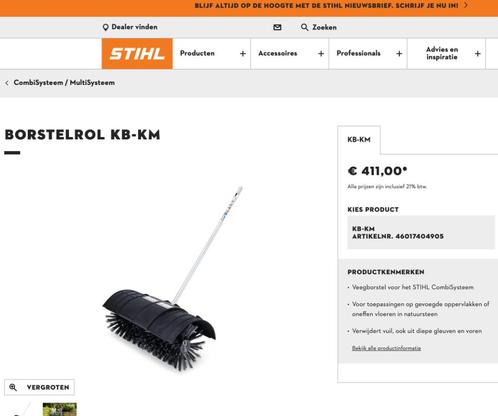 Bezelborstel Stihl, Tuin en Terras, Hand-tuingereedschap, Zo goed als nieuw, Bijl, Ophalen