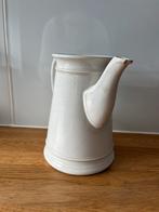 Broc ancien en faïence blanche – bec cassé – déco, Antiquités & Art, Enlèvement