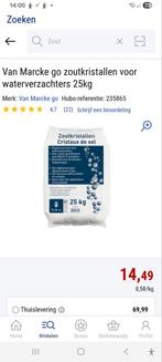 Zout voor ontkalker 3 zakken 25 kg per zak, Elektronische apparatuur, Ophalen