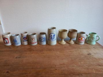 10 bierpotten Westmalle Maredsous Liefmans Jupiler Carolus beschikbaar voor biedingen