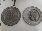 Set tinnen borden, Antiek en Kunst, Antiek | Tin, Ophalen of Verzenden