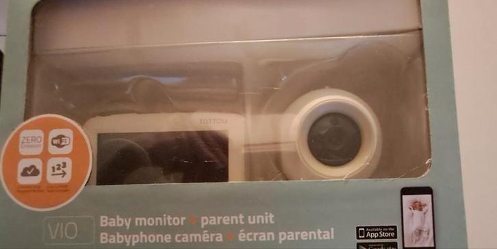 Tattou babymonitor + ouderunit, Kinderen en Baby's, Babyfoons, Camera, Ophalen