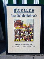 Originele affiche nivelles tour sainte Gertrude, Verzamelen, Posters, Ophalen