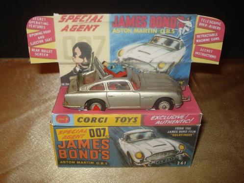 CORGI TOYS Aston Martin DB5 Grise James Bond 1967 avec Boîte, Hobby & Loisirs créatifs, Voitures miniatures | 1:43, Utilisé, Voiture