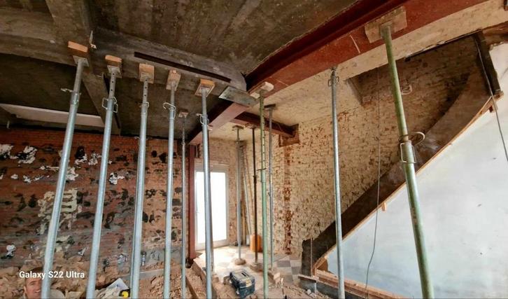 Draagmuur afbreken en poutrel steken.0466445657gabriel, Tuin en Terras, Bloempotten, Binnen, Ophalen of Verzenden