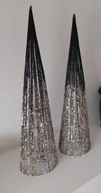 2 Kerstboompjes met verlichting, Ophalen, Zo goed als nieuw