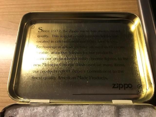 Zippo 60 Anniversary, Verzamelen, Rookartikelen, Aanstekers en Luciferdoosjes, Zo goed als nieuw, Aansteker, Ophalen of Verzenden