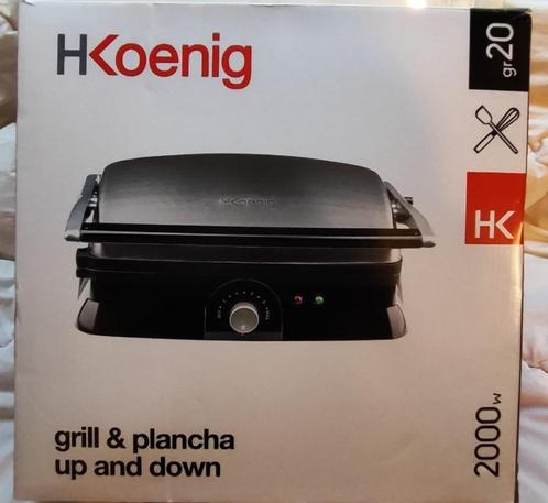 H Koenig grill en bakplaat, Elektronische apparatuur, Contactgrills, Nieuw, Ophalen