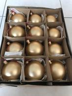 Kerstballen goudkleurig 12st (breekbaar), Diversen, Ophalen of Verzenden, Zo goed als nieuw