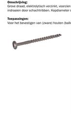 Professionele frameschroef 8 x 400 mm, Zo goed als nieuw