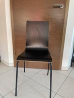 Set van 4 zwarte houten stoelen van IKEA, Gebruikt, Zwart, Ophalen of Verzenden, Vier