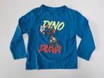 Mt 104 Blauwe T-shirt lange mouwen Dino dunk, Kinderen en Baby's, Kinderkleding | Maat 104, Ophalen of Verzenden, Zo goed als nieuw