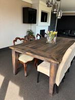 Massieve eiken eettafel, Huis en Inrichting, Ophalen, Zo goed als nieuw