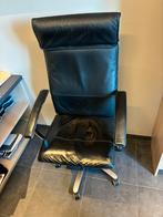 bureaustoel Leder met extra hoge rug, Huis en Inrichting, Ophalen, Gebruikt, Zwart, Bureaustoel