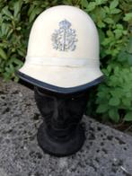beau casque vintage de la police communale belge, Collections, Objets militaires | Général, Gendarmerie, Enlèvement ou Envoi, Casque ou Béret