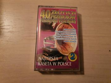 k7 audio 40 Złotych Przebojów Piosenki Polskiej, Enlèvement ou Envoi, Originale, Comme neuf, 1 cassette audio