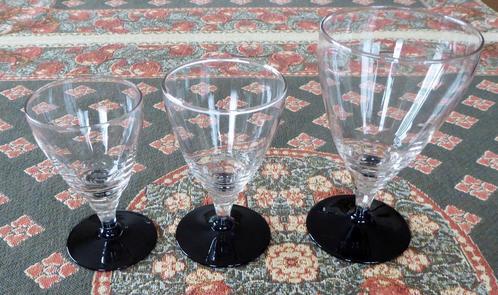 3 x 8 antieke wijnglazen, Antiek en Kunst, Antiek | Glaswerk en Kristal, Ophalen
