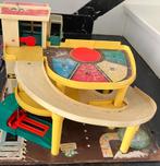 Vintage Fisher price autobaan/garage, Kinderen en Baby's, Speelgoed | Fisher-Price, Ophalen, Gebruikt, Auto of Voertuig